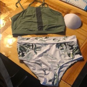 High waisted swimsuit
